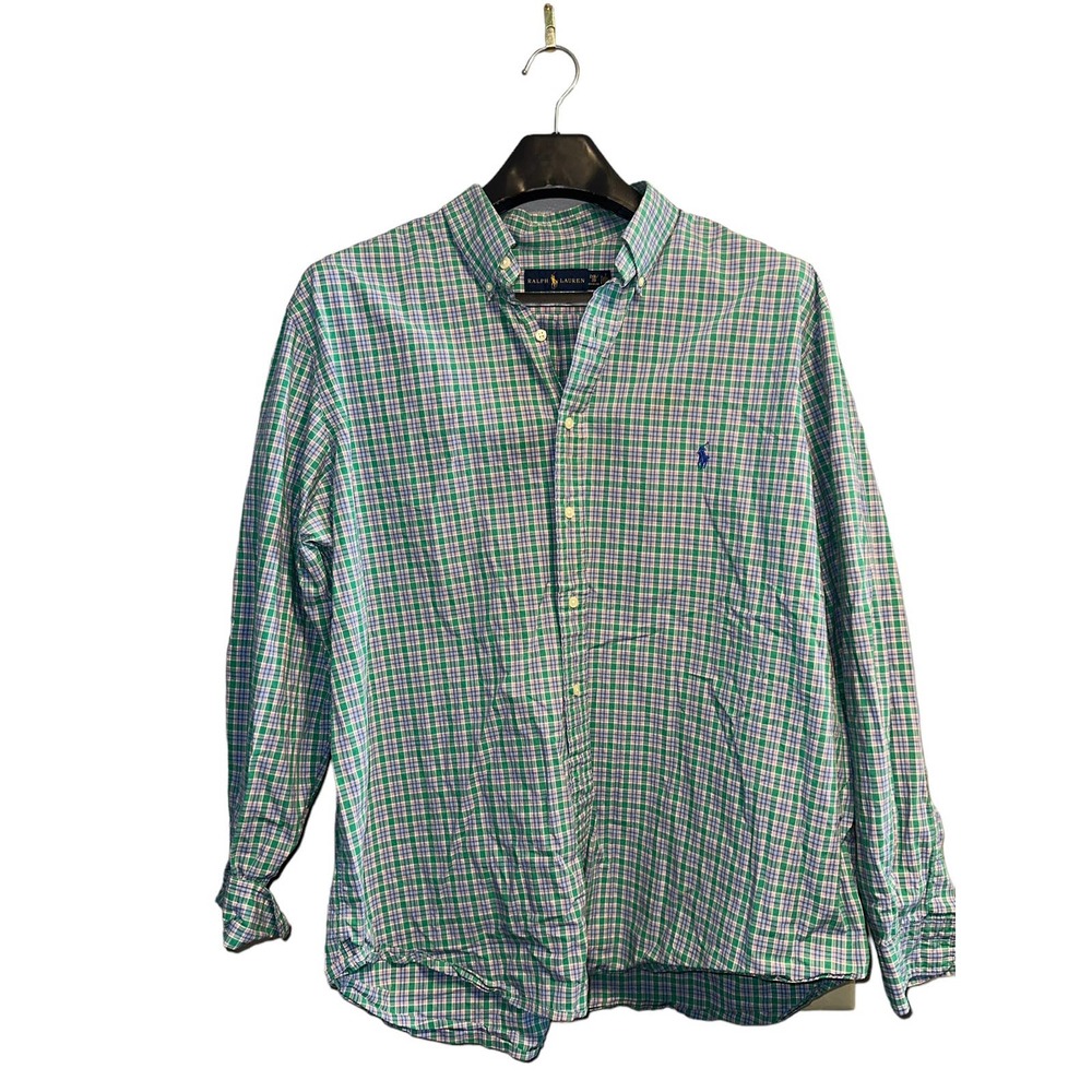 Ralph Lauren Men's Sized 2XB Long Sleeve Plaid Button Down Shirt